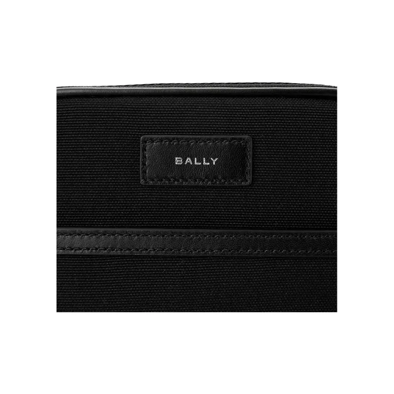 BALLY Nylon Messenger Bag Crossbody Bag Shoulder Bag Men's Black-4