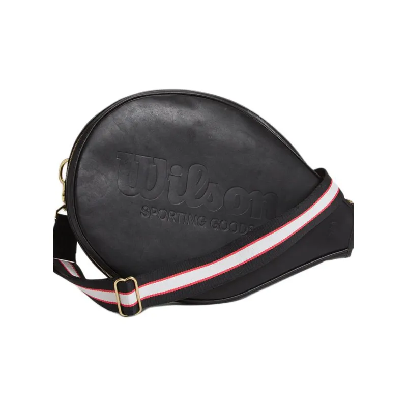Wilson Tennis Racket Bags Leather Unisex Black-2