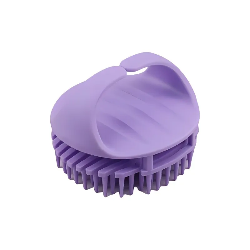 ZHENZI Hair Brush And Shampooing Tool Silicone Comb Massage Cleansing Scalp Itch Relief-18