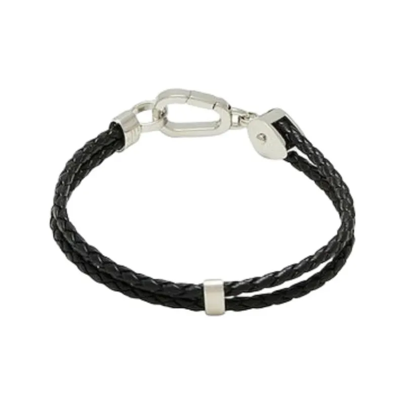 MONTBLANC Leather Bracelets Men's Black-0