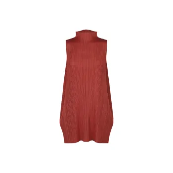PLEATS PLEASE ISSEY MIYAKE T Shirt Women's Dark Red