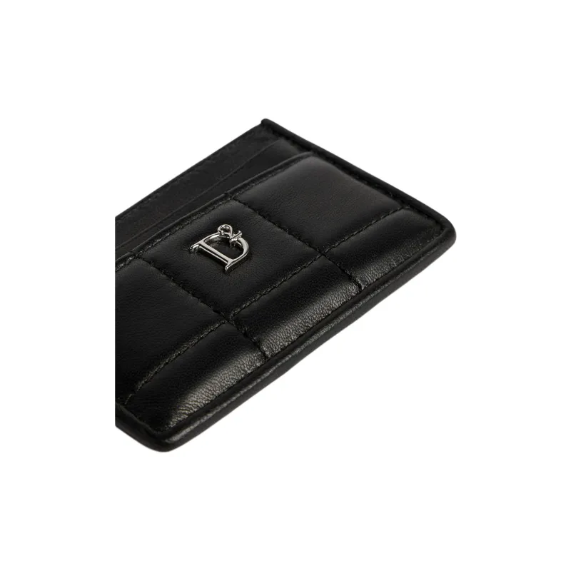 DSQUARED 2 Logo Plaque Quilted Card Holder-2