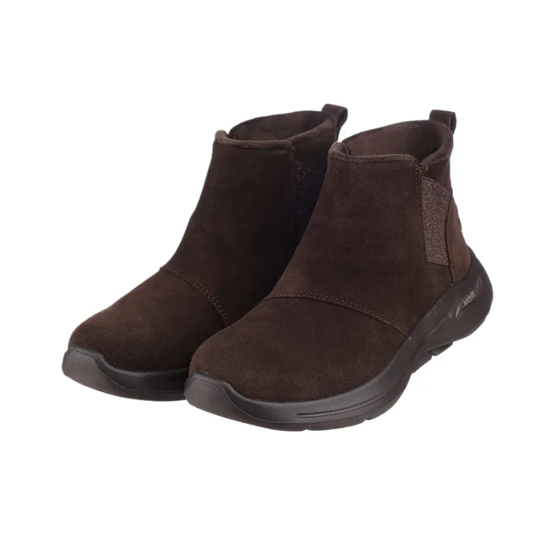 Skechers Go Walk Arch Fit Ankle Boots Women's Brown-3