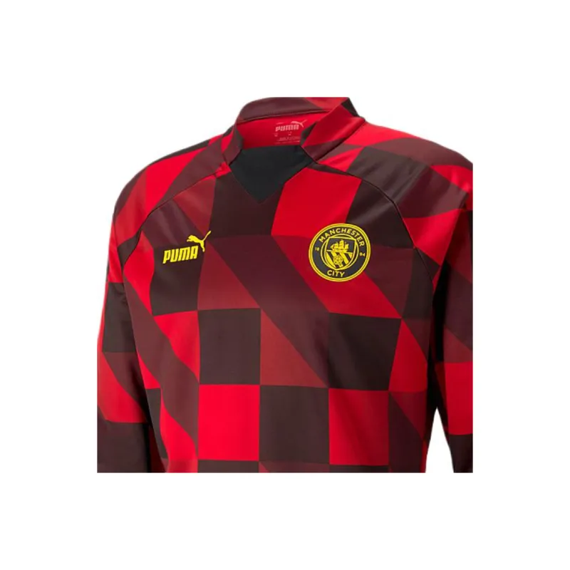 PUMA Manchester City F.C. Soccer Jersey Men's Tango Red/Puma Black-2