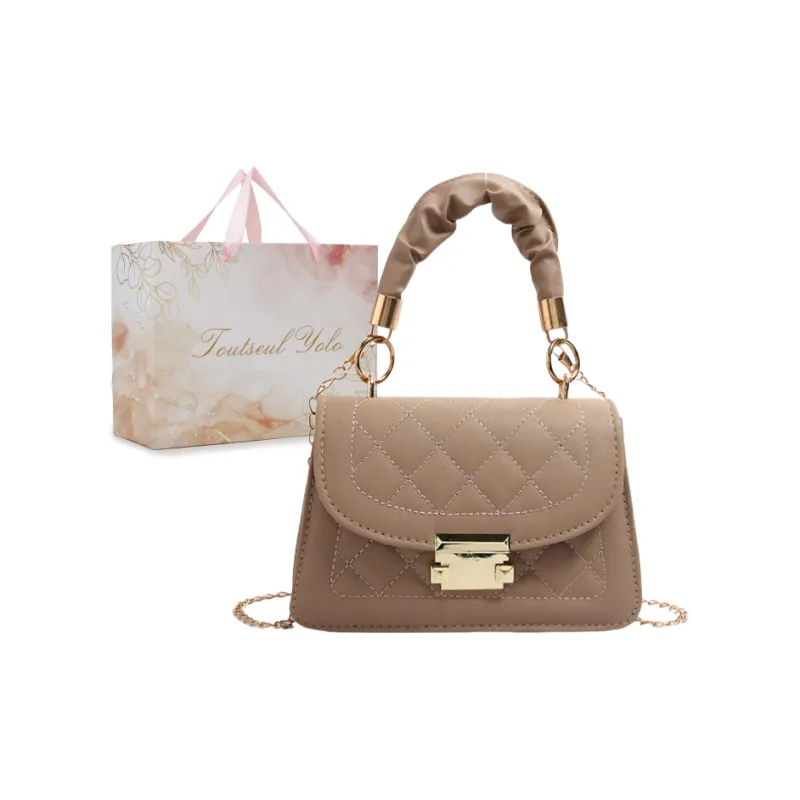 TOUTSEUL YOLO PU Shoulder Bag, Crossbody Bag, Handbag Women's White/Black/Khaki/Green/Brown-27