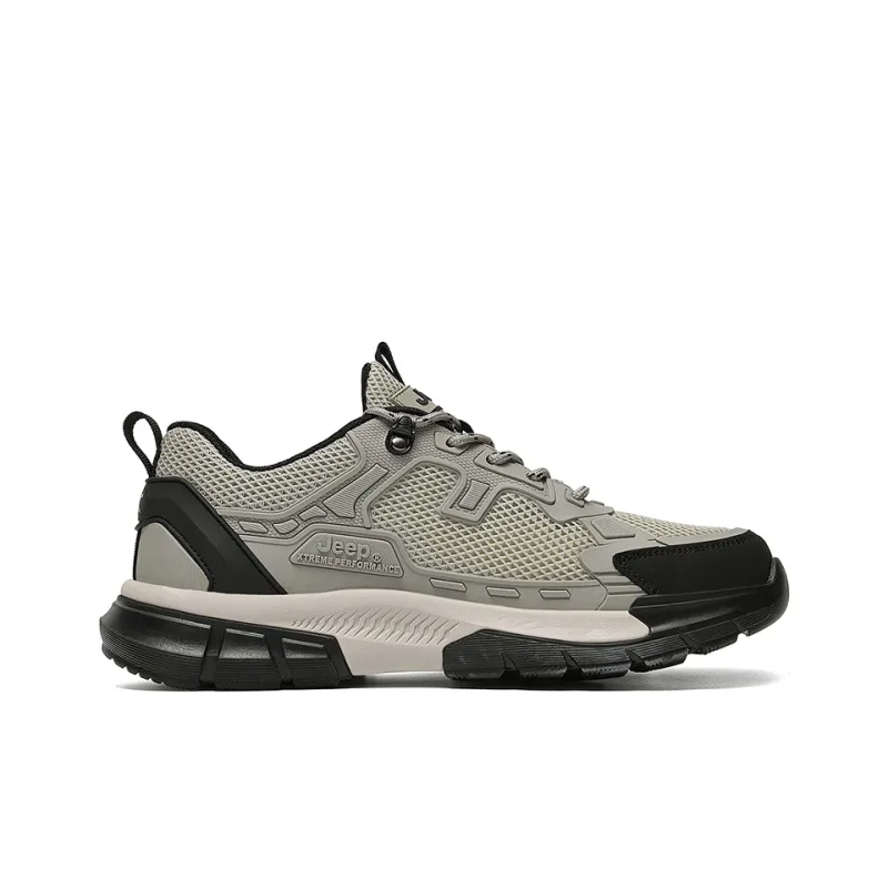 Jeep Outdoor Sports Anti Slip Wear Resistant Low Top Hiking Shoes Men's-1