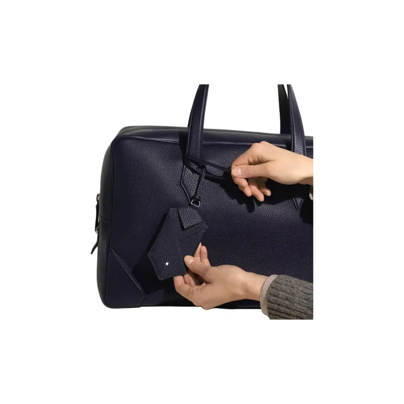MONTBLANC Cow Leather Luggage Tag Midnight Blue-4