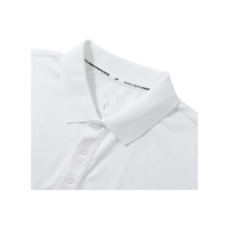 Skechers Basic Sports Series Polo Shirt Men's Bright White-4