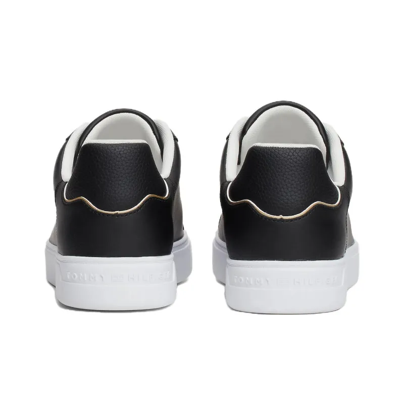 Tommy Hilfiger Trainers Low Top Skateboard Shoes Women's Black-4