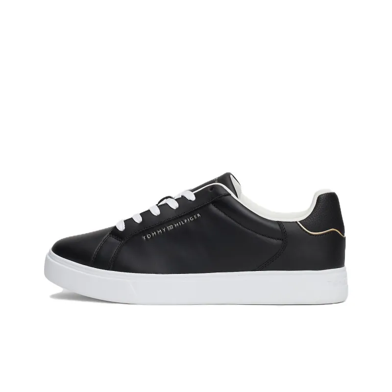 Tommy Hilfiger Trainers Low Top Skateboard Shoes Women's Black-0