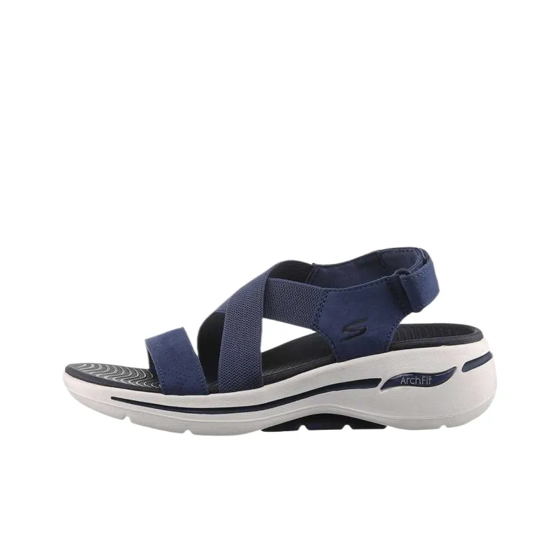 Skechers Go Walk Arch Fit Beach Sandals Women's Navy Blue-0
