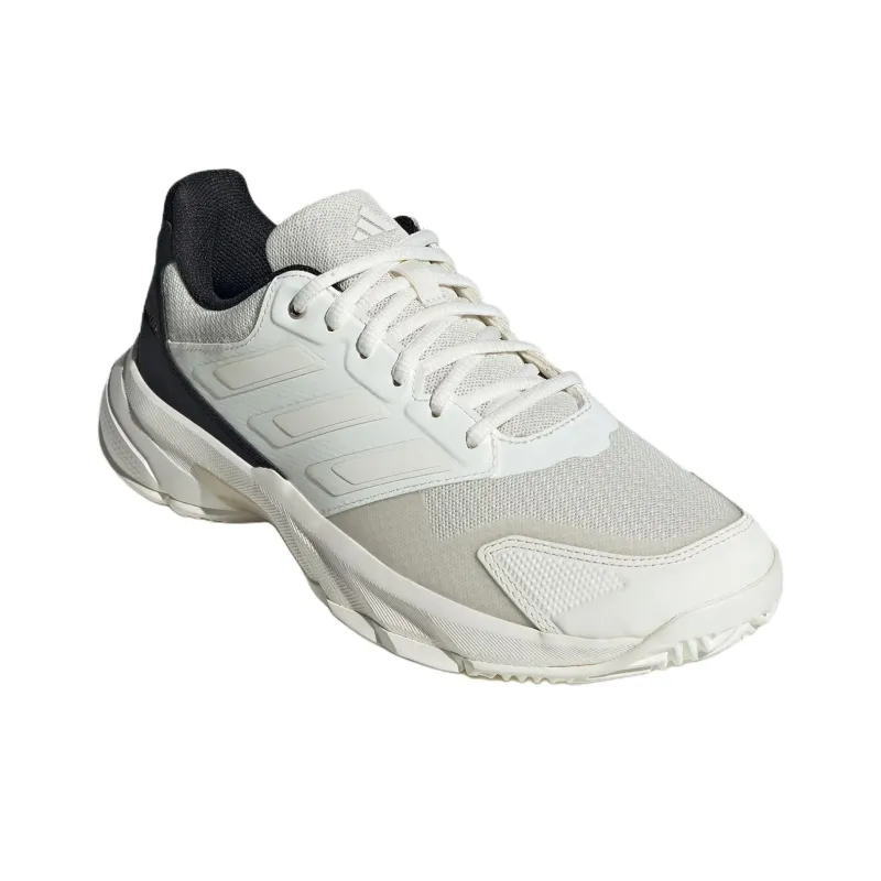 Adidas CourtJam Control 3 Abrasion Resistant Low Top Tennis Shoes Women's White Black-1