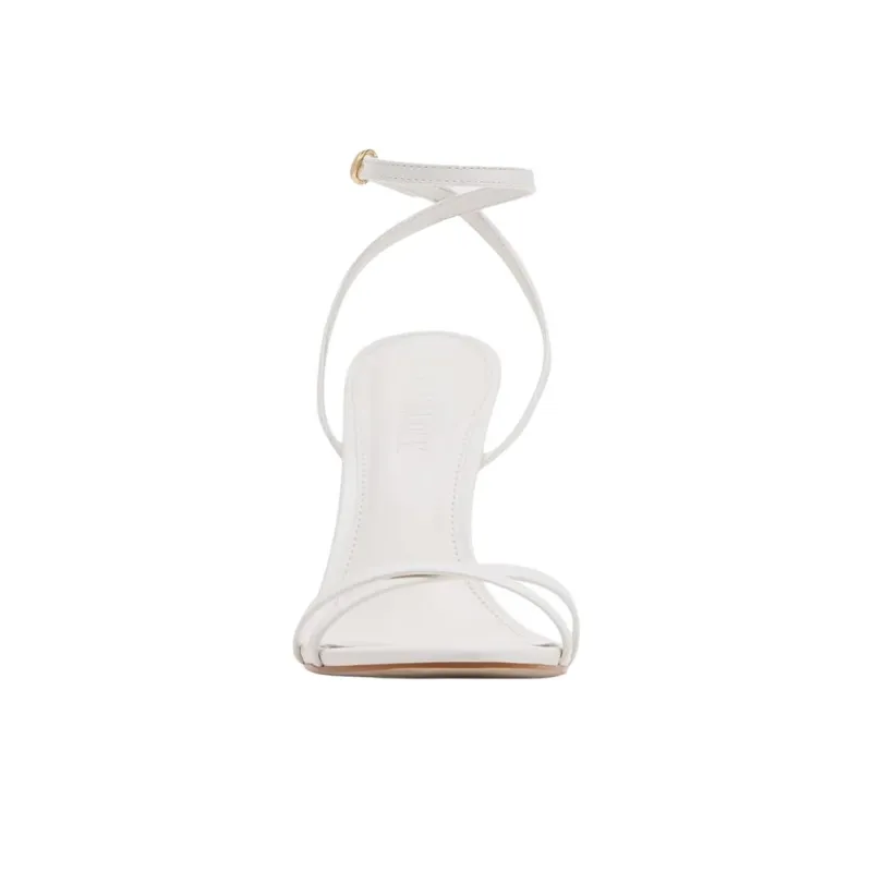 STEVE MADDEN Jypsey One Strap Sandals Women's White-3