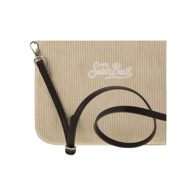 MC2 SAINT BARTHELEMY Polyester With Cotton One Shoulder Crossbody Clutch Unisex Beige-5