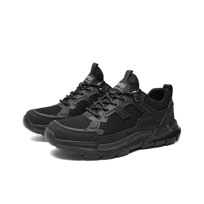 Jeep Outdoor Sports Anti Slip Wear Resistant Low Top Hiking Shoes Men's-7