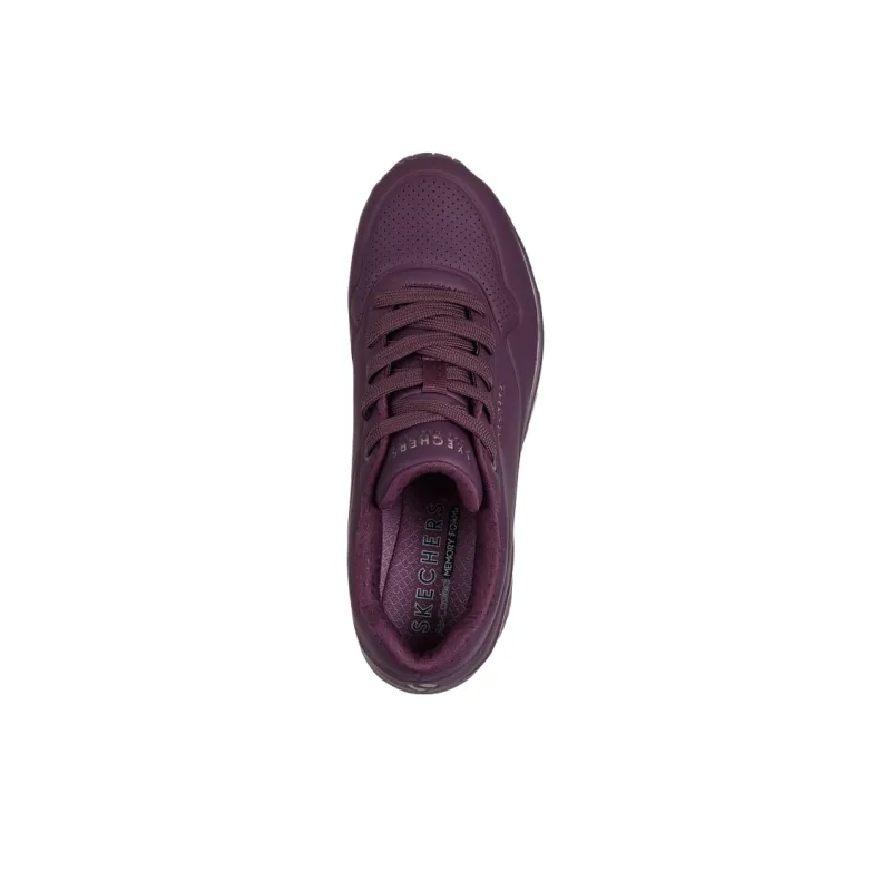 Skechers Uno Low Top Casual Shoes Women's Purple-4