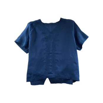 OUBO Shirts Women's Navy Blue