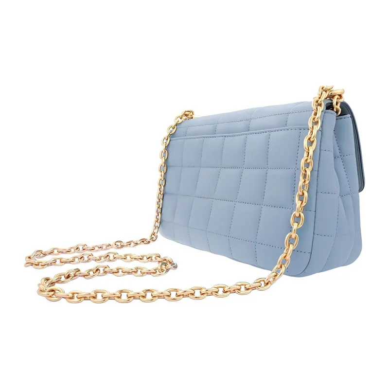 MICHAEL KORS Soho Sheepskin Crossbody Bag, Shoulder Bag Tubas Women's Light Blue-2