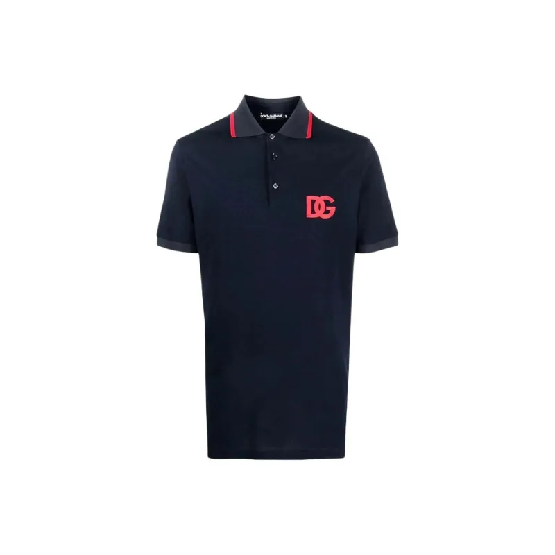 Dolce & Gabbana Polo Shirt Men's Marine Blue-0
