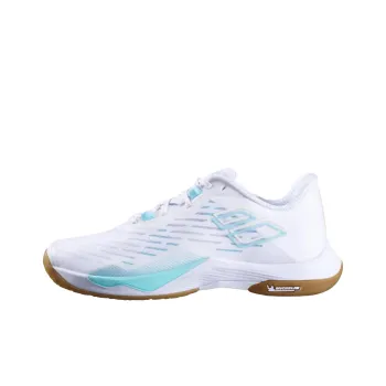 Babolat Abrasion Resistant Breathable Low Top Badminton Shoes Women's White Blue