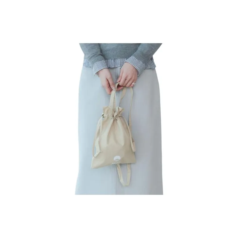 Beams Nylon Crossbody Bags Men's Beige-4