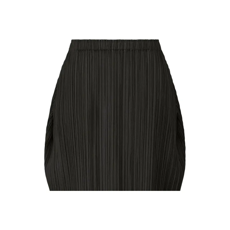 PLEATS PLEASE ISSEY MIYAKE Casual Long Skirt Women's Black-1
