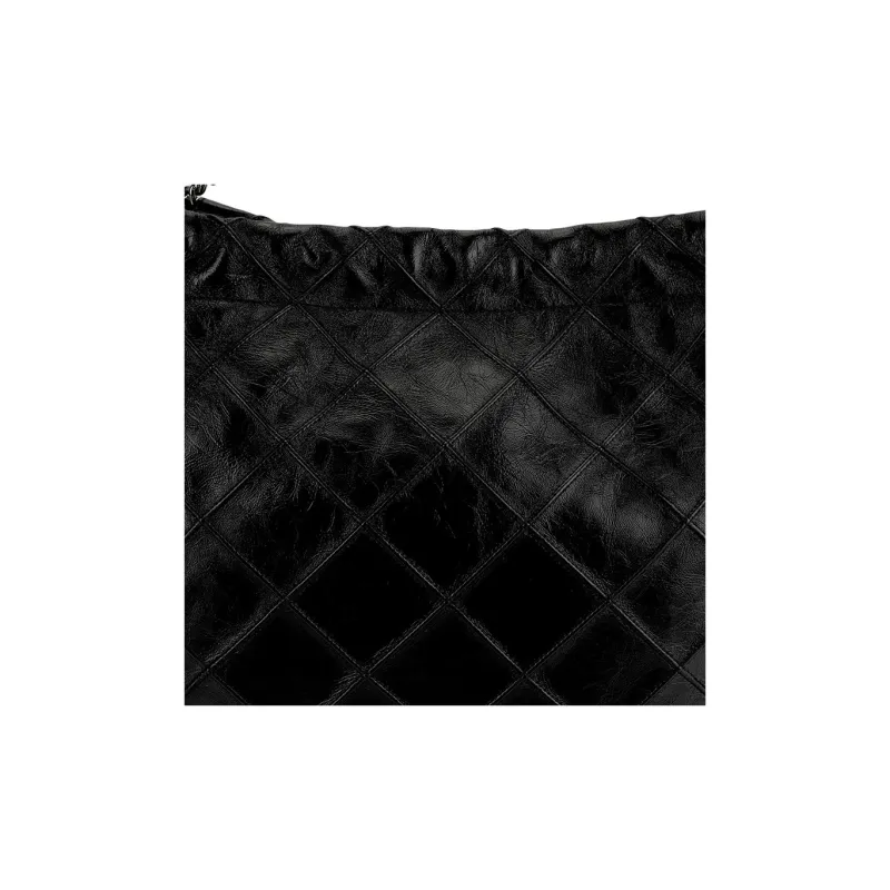 TORY BURCH Fleming Sheepskin Shoulder Bag Women's Black-4