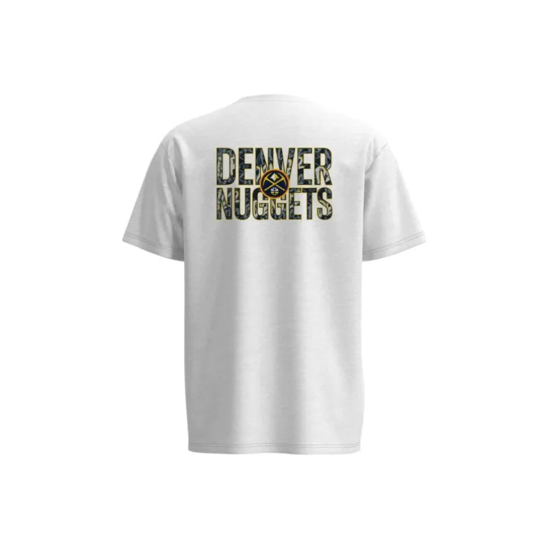 NBA ICON Collection Nuggets T Shirt Unisex White-1