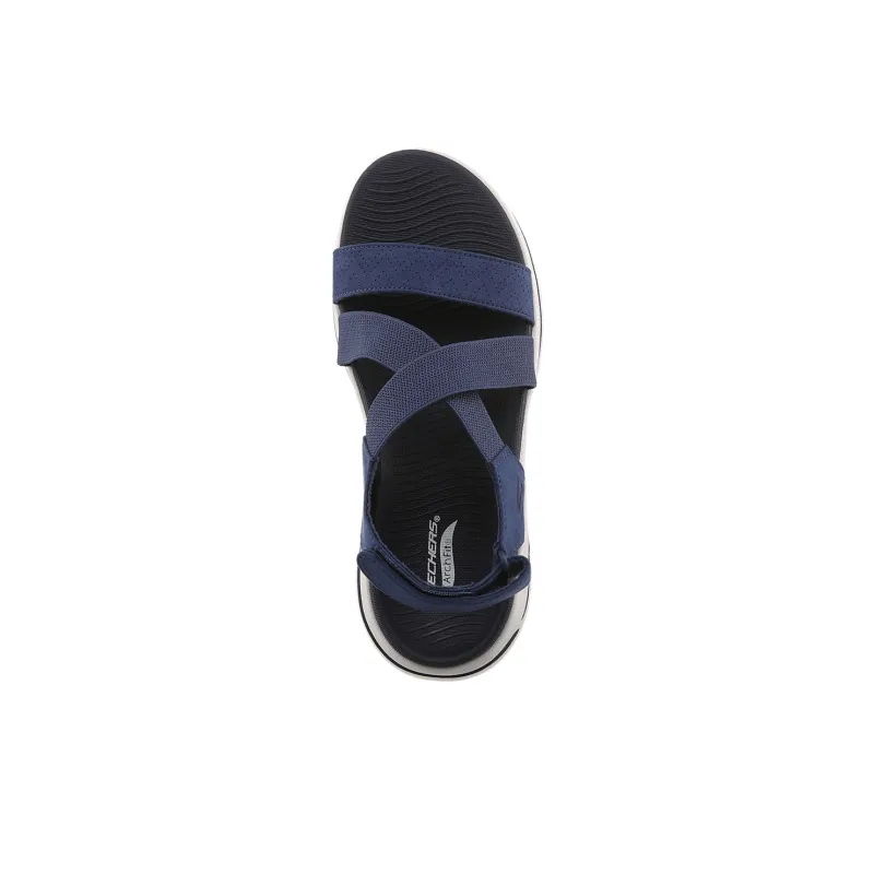 Skechers Go Walk Arch Fit Beach Sandals Women's Navy Blue-3
