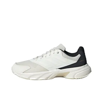 Adidas CourtJam Control 3 Abrasion Resistant Low Top Tennis Shoes Women's White Black