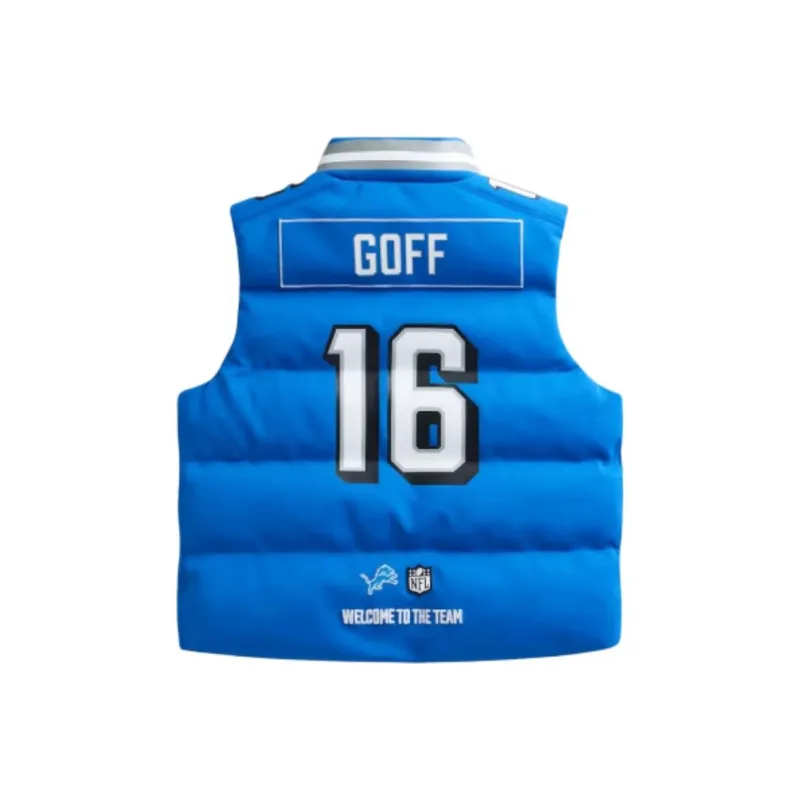 Off Season X Nfl Jared Goff Detroit Lions Player Puffer Vest-1