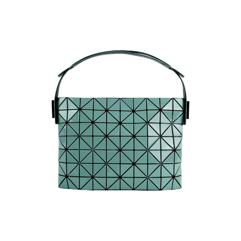 ISSEY MIYAKE Baguette Artificial Leather Tote Bag, Shopping Bag, Shoulder Bag, Handbag Medium Size Women's Grass Green-2