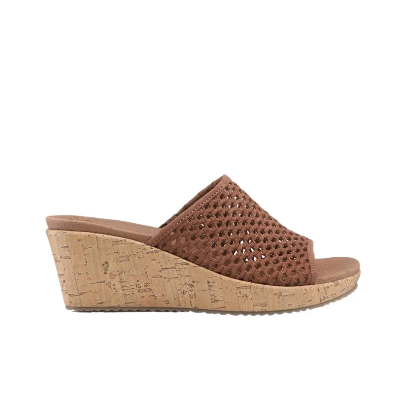 Skechers Beverlee Shock Absorbers Slide Slippers Women's Brown-1