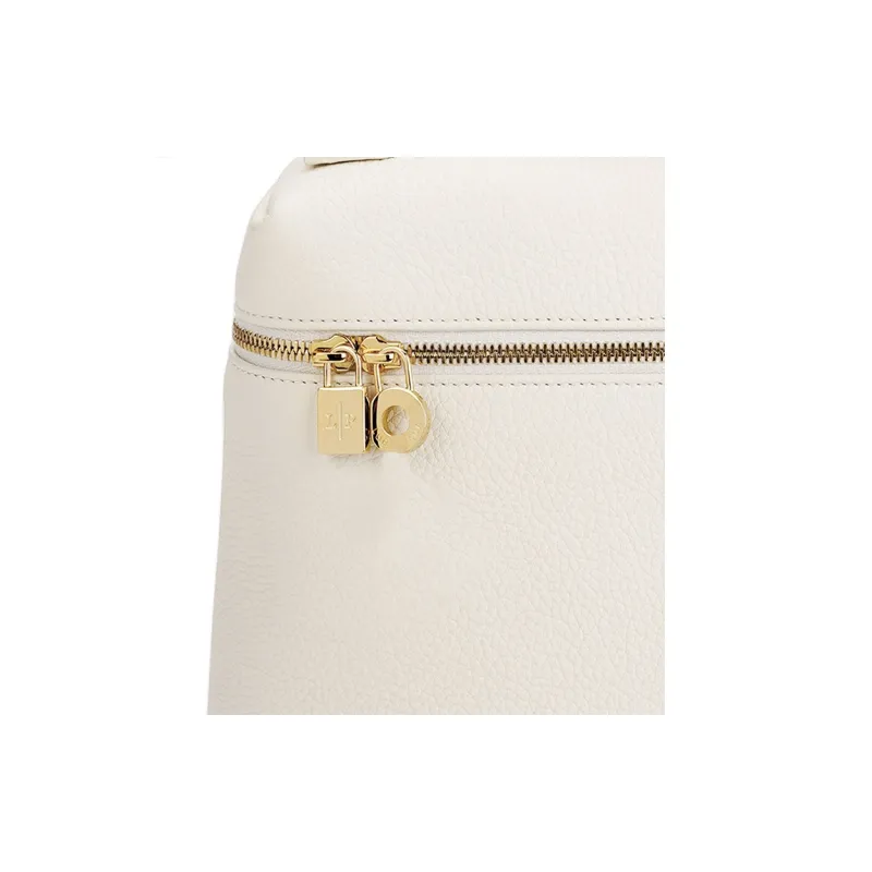 Loro Piana ExtraPocket Cow Leather Backpack Regular Women's White-4