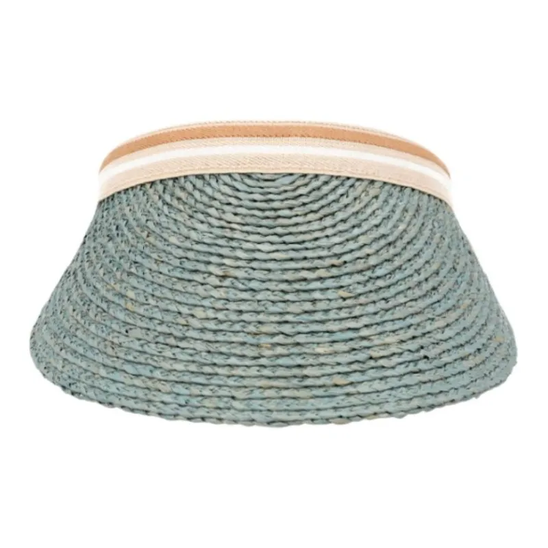 HELEN KAMINSKI Raffia, Cotton, Polyester, Polyamide, Elastane Sun Protection Hats Women's Blue-3