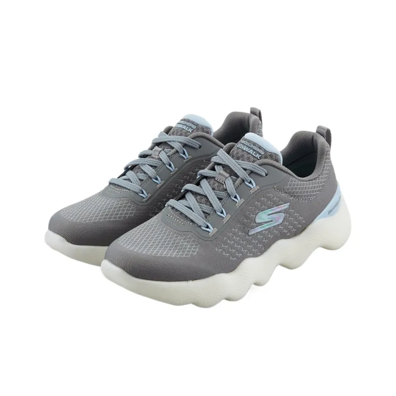 Skechers Go Walk Massage Fit Low Top Casual Shoes Women's Gray-3