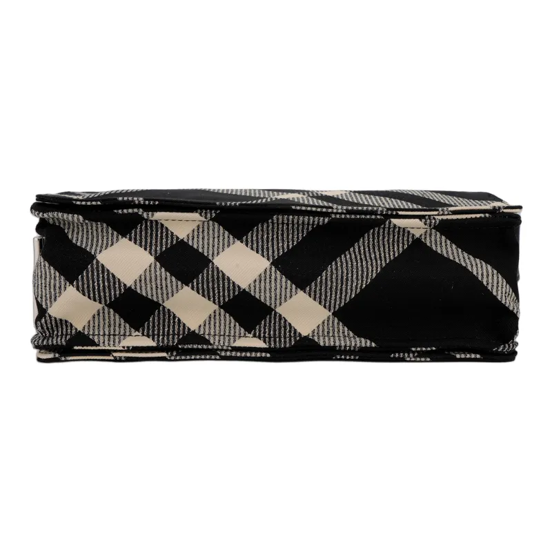 Burberry Trench Polyester Crossbody Bags Men's Black & Calico-3
