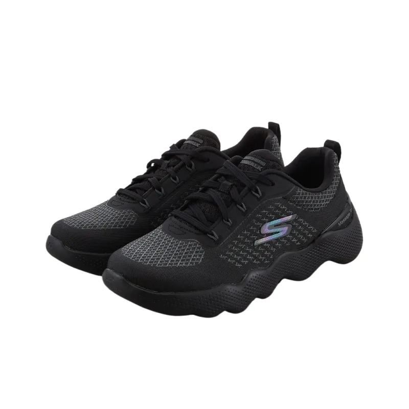 Skechers Go Walk Massage Fit Abrasion Resistant Low Top Casual Shoes Women's Black-1
