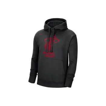 Nike Nba Miami Heat Essential Fleece Pullover Loose Fit Hoodie
