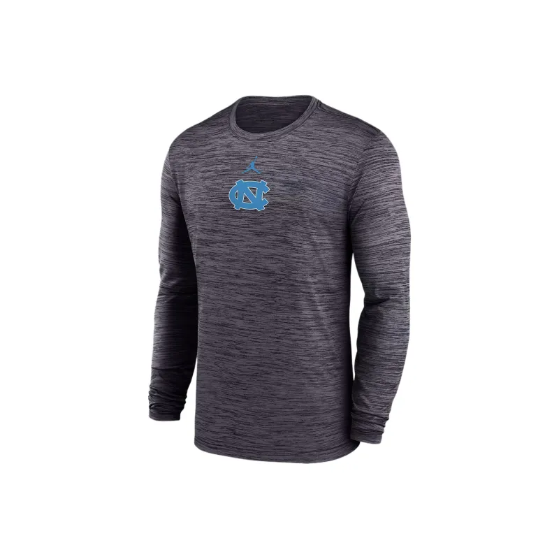 Jordan North Carolina Sideline Velocity Men's Jordan Brand Dri FIT College Long Sleeve T Shirt-0