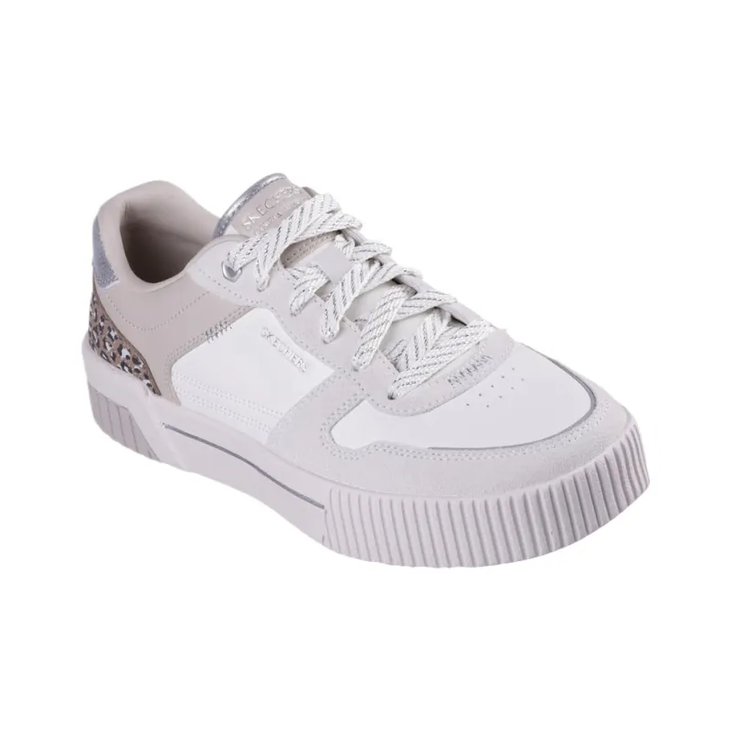 Skechers Jade Abrasion Resistant Low Top Skateboard Shoes Women's White-2