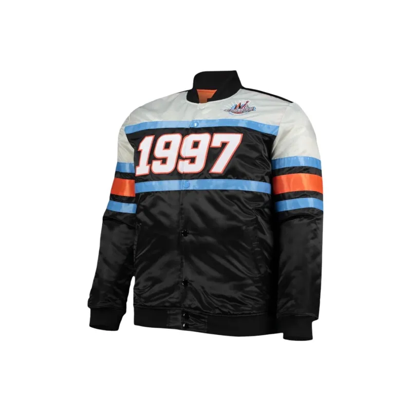 Mitchell & Ness X Nba Big & Tall Hardwood Classics 1997 All Star Game Heavyweight Satin Full Snap Jacket-0