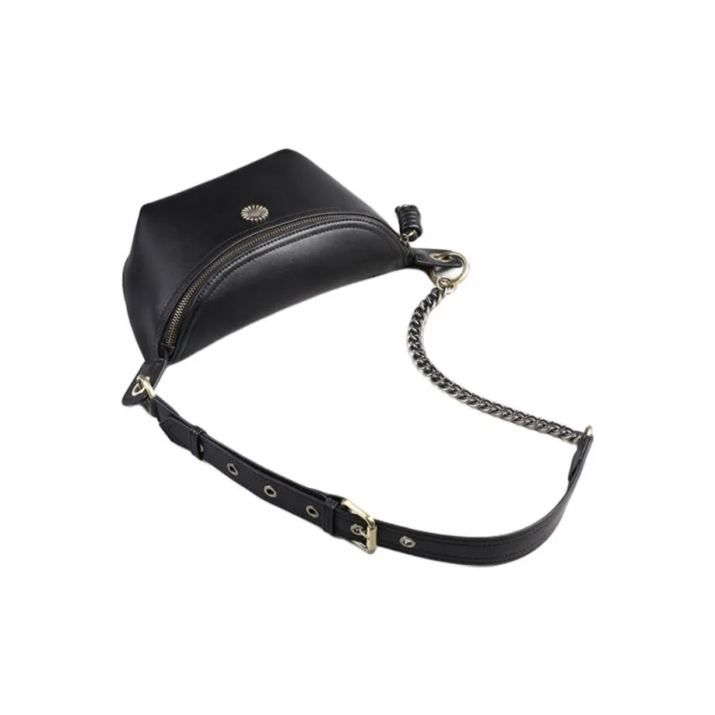 Bullrun Cow Leather Crossbody Bag, Shoulder Bag Women's Black-2