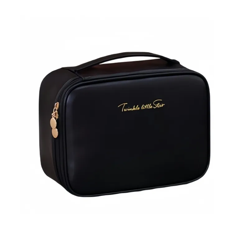 MUYAXUAN Wet/Dry Separation Large Capacity Premium Touch Proof PU Cosmetics Storage Bag-6