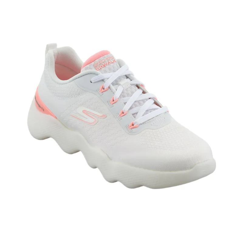 Skechers Go Walk Massage Fit Low Top Casual Shoes Women's White-2