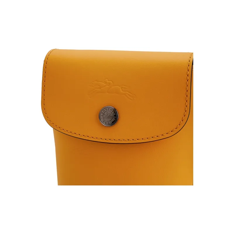 LONGCHAMP Le Pliage Xtra Cow Leather Shoulder Bag, Crossbody Bag, Cell Phone Pouch Women's Apricot-6
