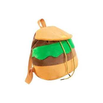 Vack Plush Backpack Unisex Hamburger