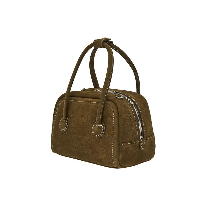 MARGE SHERWOOD Cow Leather Tote Bag, Shopping Bag, Shoulder Bag, Handbag Mini Women's Chestnut-1