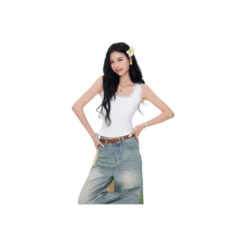 MISS FLY Tank Tops Women's White