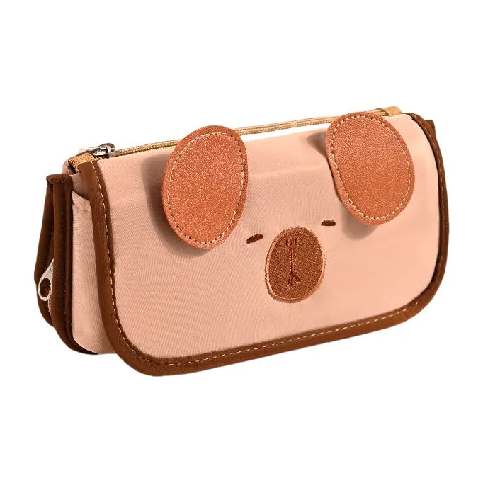 XIAOKOUTU Large Capacity Capybara Panda Pencil Case Pencil Case/pencil Box-0